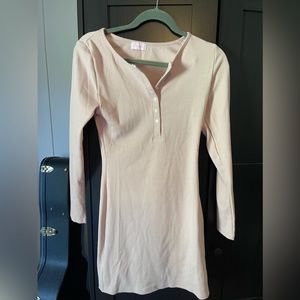 Pink lily bodycon dress